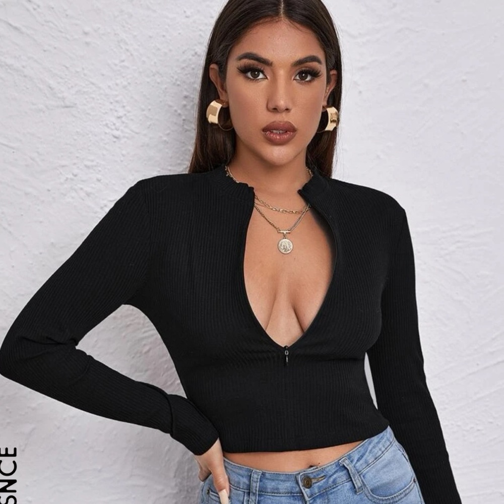 Half Zip Tee Longue Sleeve